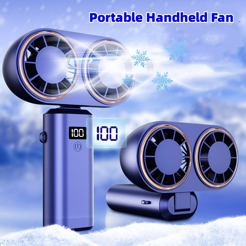 USB Personal Mini Foldable 5 Speed Fan w/ Display Screen - BEUPFORLIFE.com