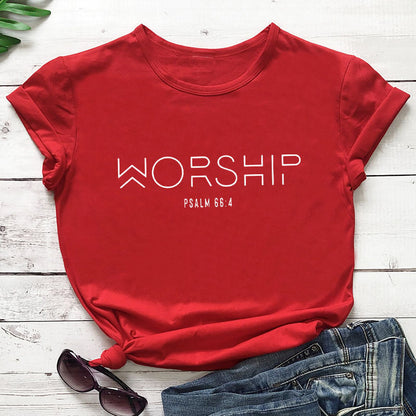 Worship Casual Cotton T-Shirt BEUPFORLIFE.com