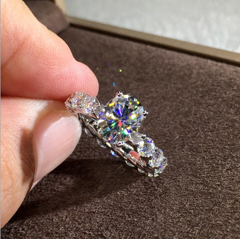 Full Diamond Moissanite Ring - BEUPFORLIFE.com
