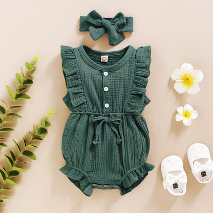 Lace Sleeve Triangle Romper - BEUPFORLIFE.com