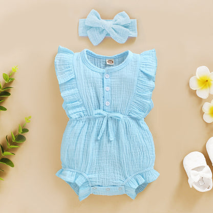 Lace Sleeve Triangle Romper - BEUPFORLIFE.com