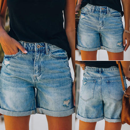 Summer  Washed Shorts - BEUPFORLIFE.com