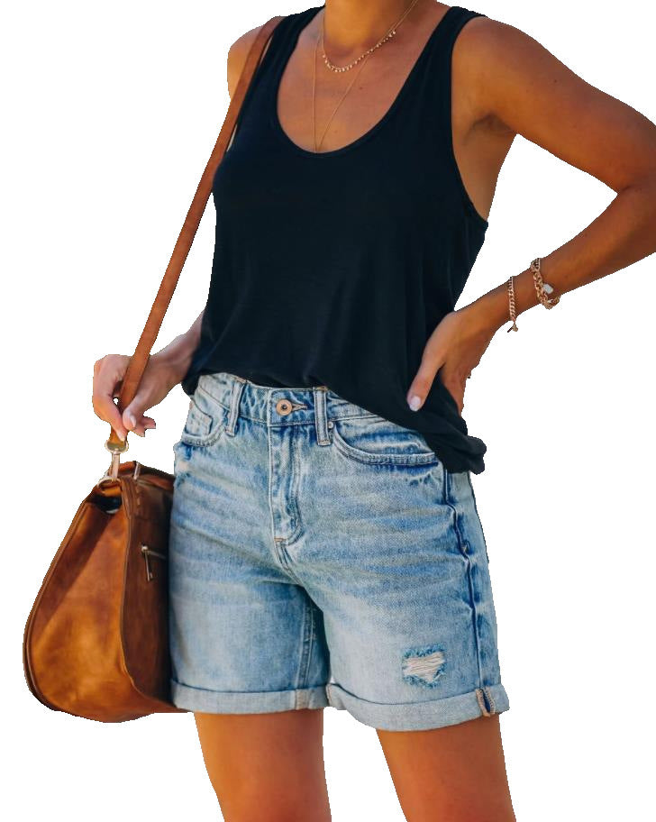 Summer  Washed Shorts - BEUPFORLIFE.com