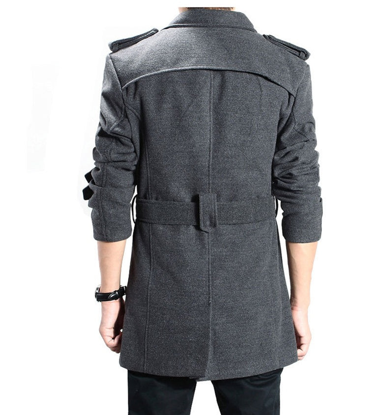 Men's double-breasted woolen trench coat Be Up For Life