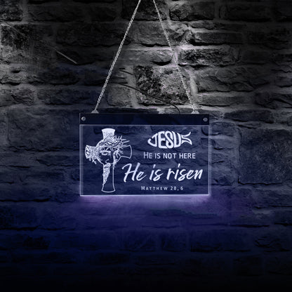 Jesus is risen Customized LED Neon - BEUPFORLIFE.com