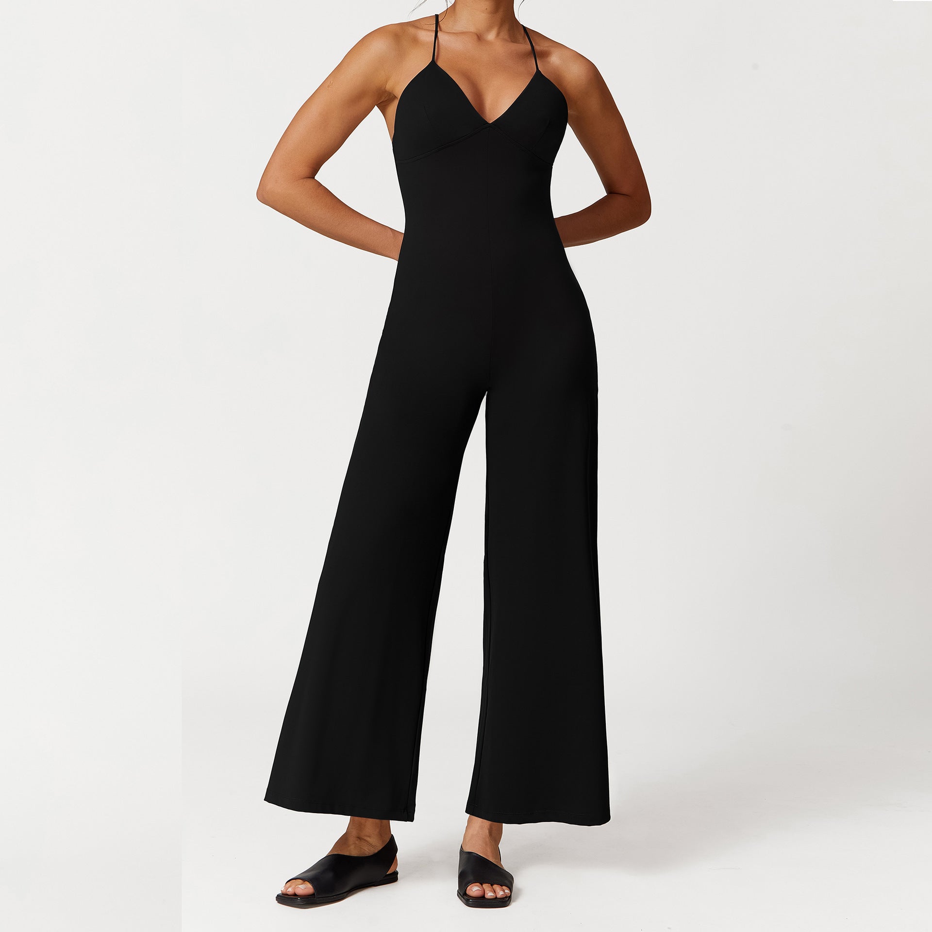 Lace-up Jumpsuit Be Up For Life