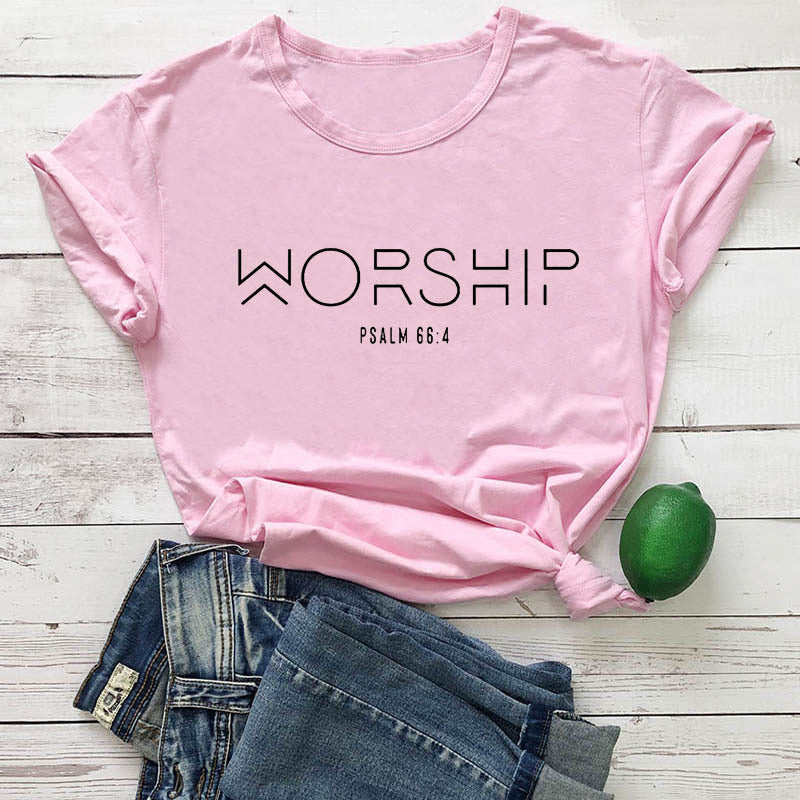 Worship Casual Cotton T-Shirt BEUPFORLIFE.com