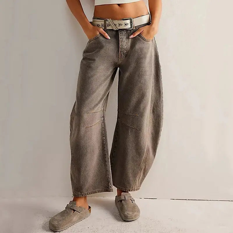 Wide-leg Jeans - BEUPFORLIFE.com