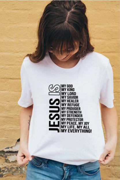 Jesus Is My God King Everything Women Vintage Tops Tshirts - BEUPFORLIFE.com