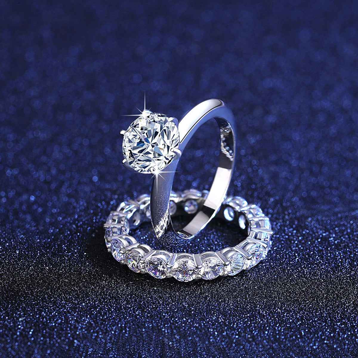 S925 Silver Moissanite Ring - BEUPFORLIFE.com