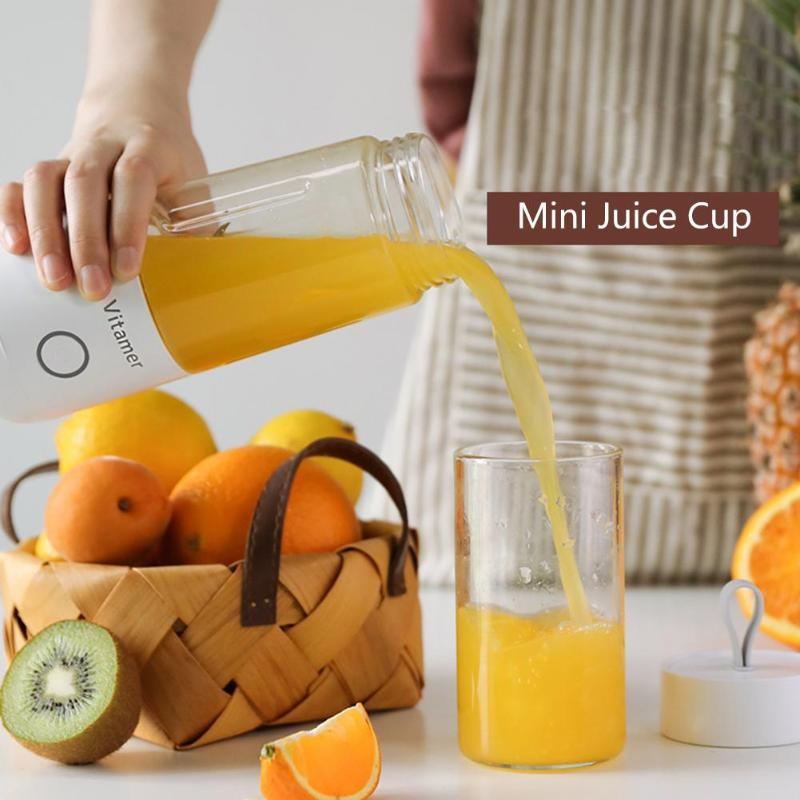 350ml Portable Electric Blender/Juicer, USB Rechargeable Smoothie Mixer - BEUPFORLIFE.com