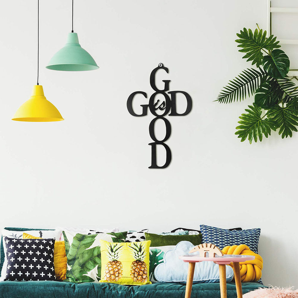 God Is Good Metal Cross Wall Decoration Be Up For Life