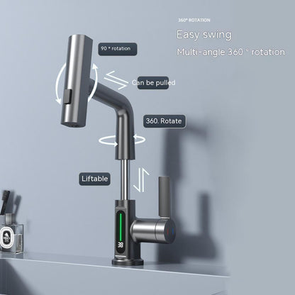 Digital Display Faucet w/ Rotation Be Up For Life