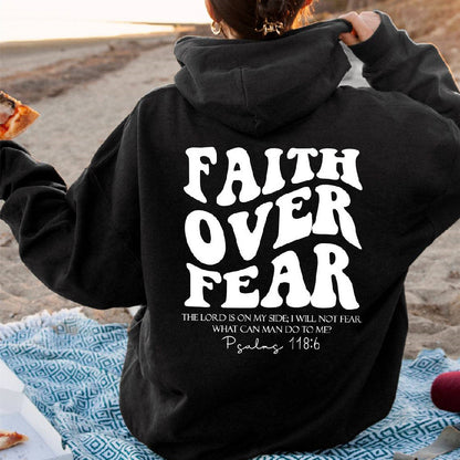 Faith Over Fear Sweatshirt BEUPFORLIFE.com