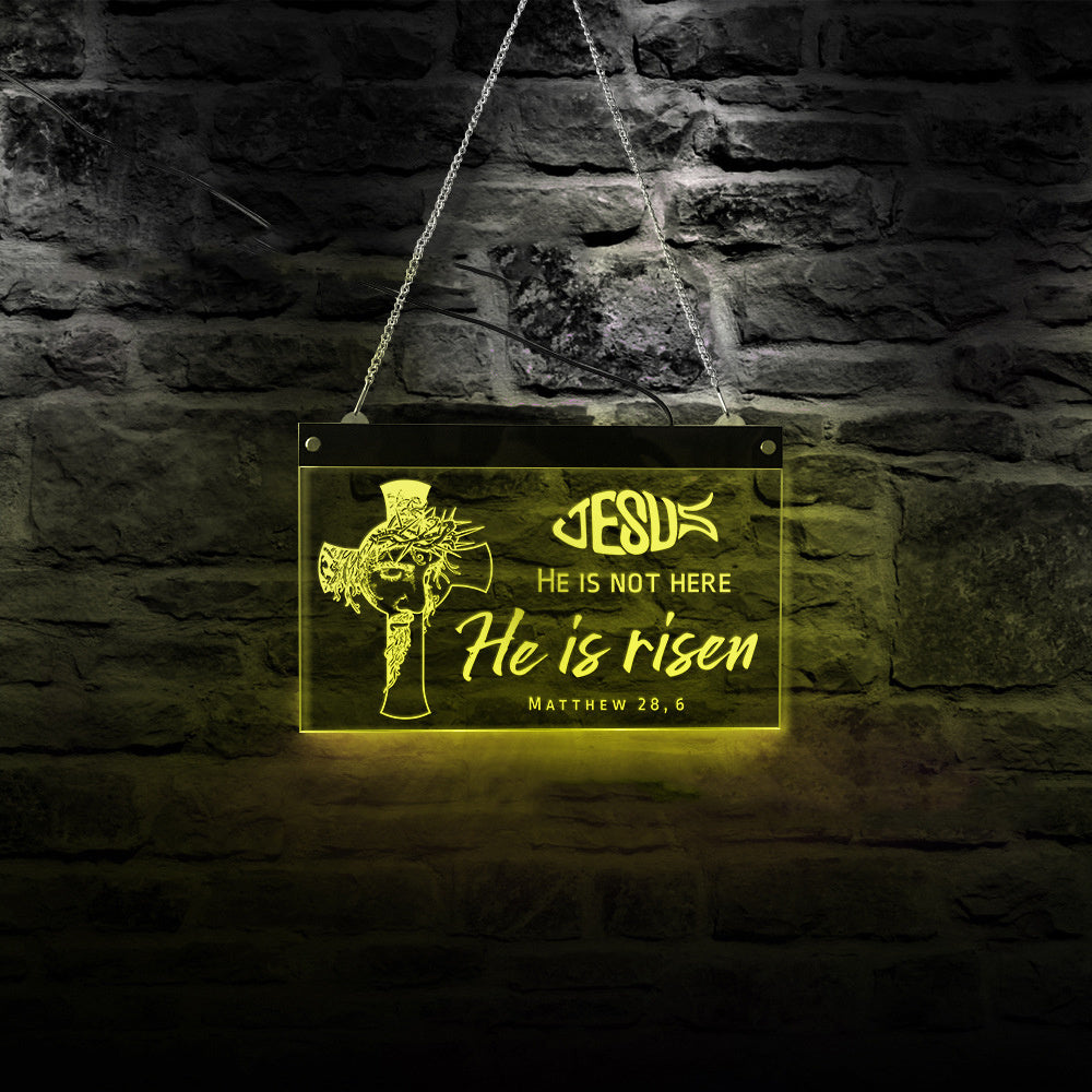 Jesus is risen Customized LED Neon - BEUPFORLIFE.com