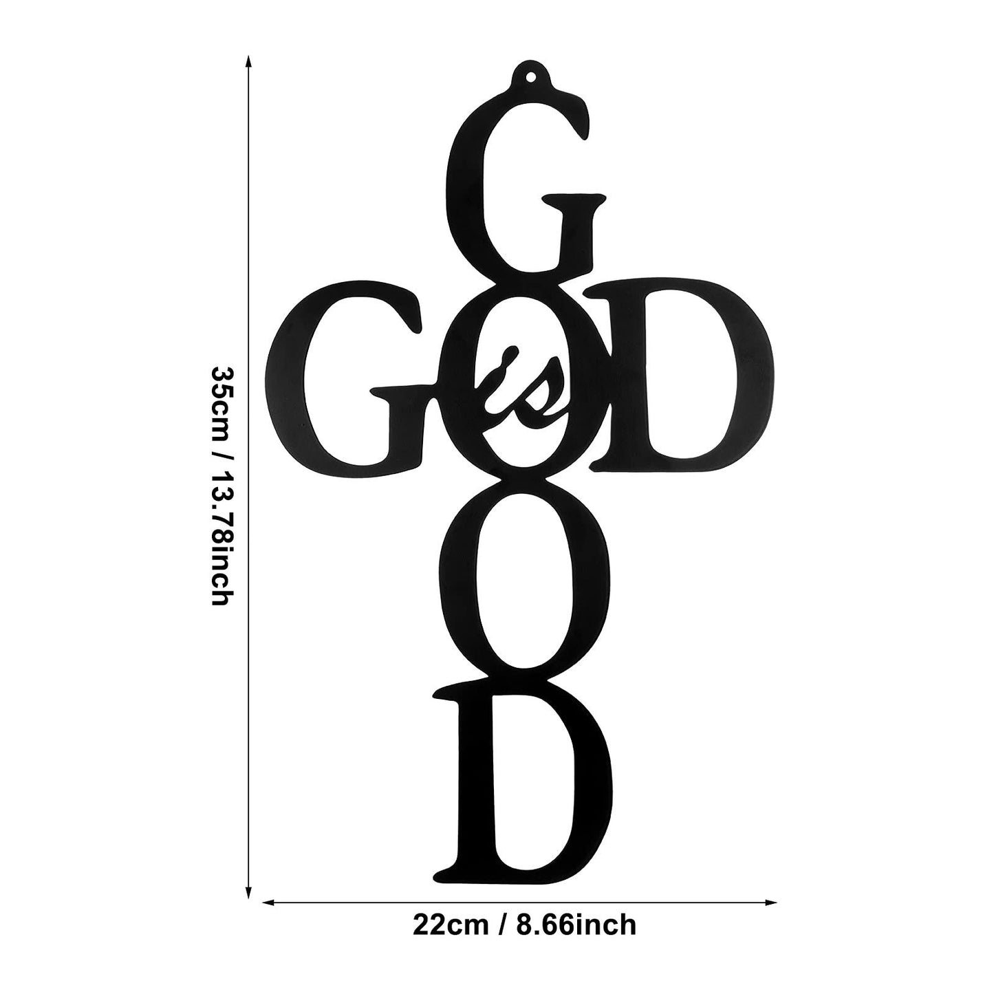 God Is Good Metal Cross Wall Decoration Be Up For Life