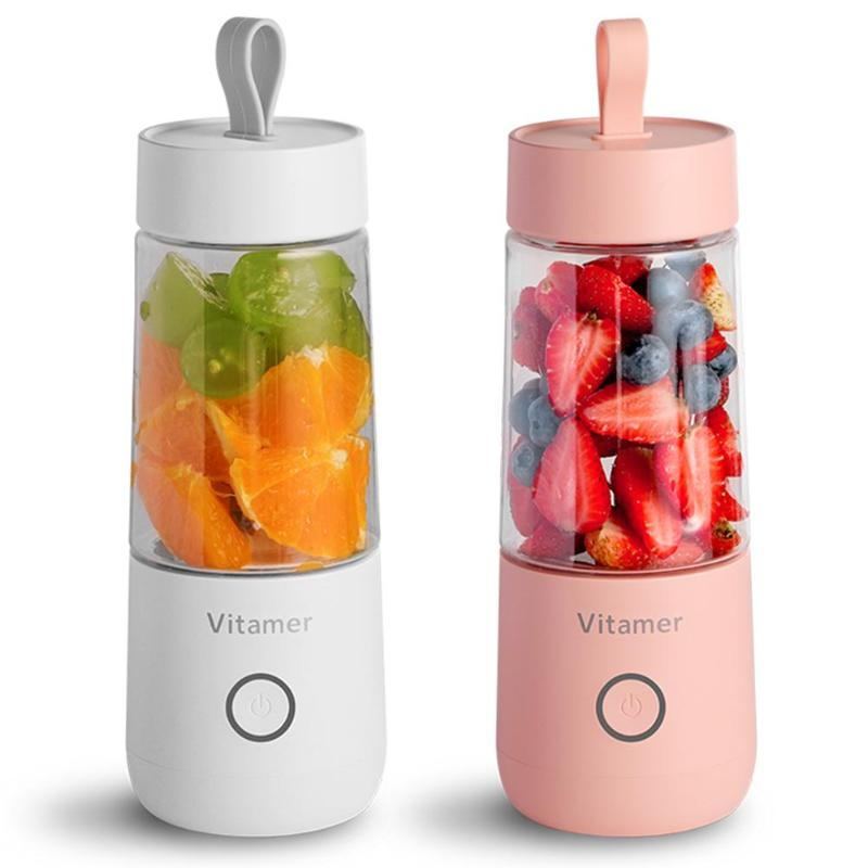 350ml Portable Electric Blender/Juicer, USB Rechargeable Smoothie Mixer - BEUPFORLIFE.com