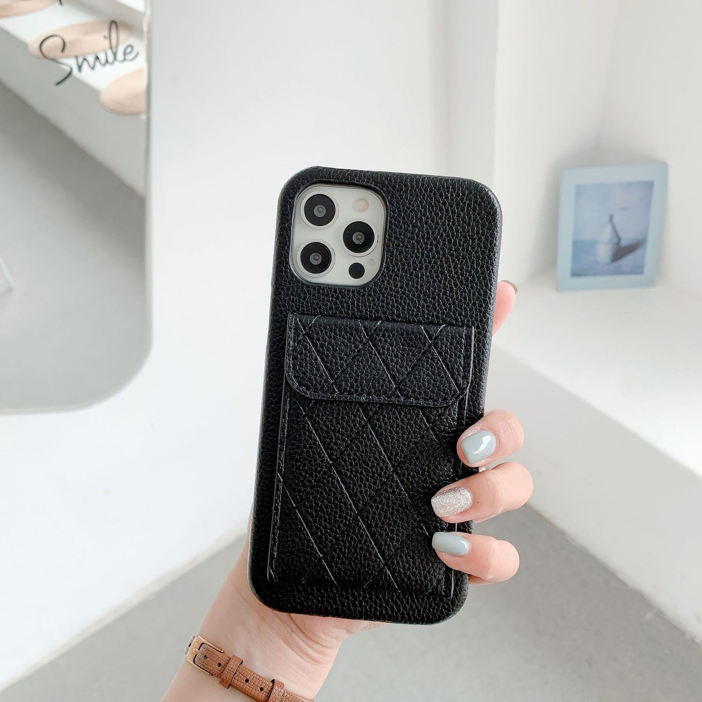 Leather Mobile Phone Case Card Holder - BEUPFORLIFE.com