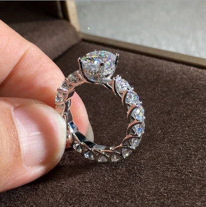 Full Diamond Moissanite Ring - BEUPFORLIFE.com