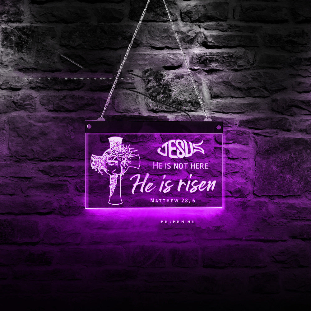 Jesus is risen Customized LED Neon - BEUPFORLIFE.com