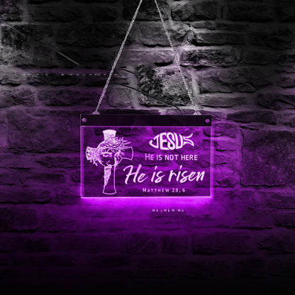 Jesus is risen Customized LED Neon - BEUPFORLIFE.com