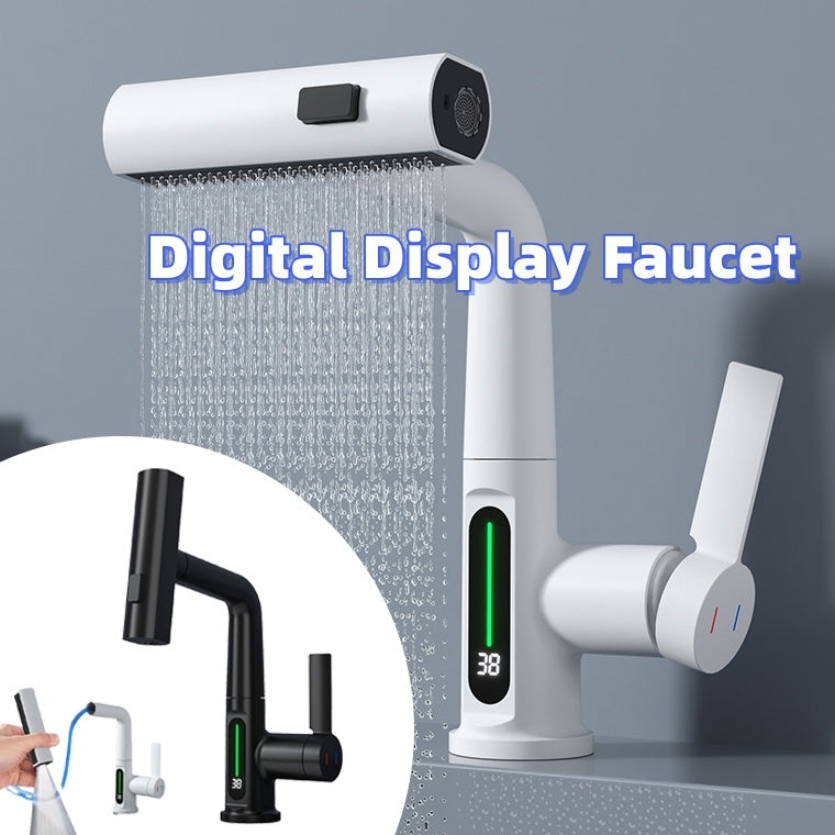 Digital Display Faucet w/ Rotation Be Up For Life