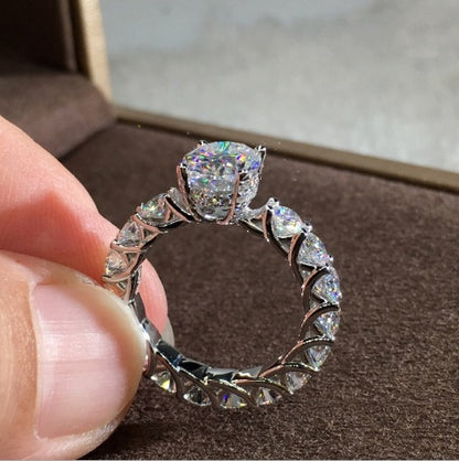 Full Diamond Moissanite Ring - BEUPFORLIFE.com