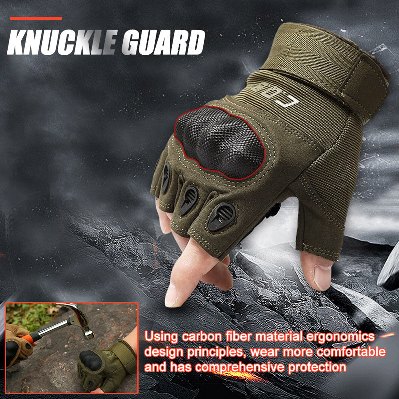 Military Tactical Gloves w/ Knuckle Guard Be Up For Life