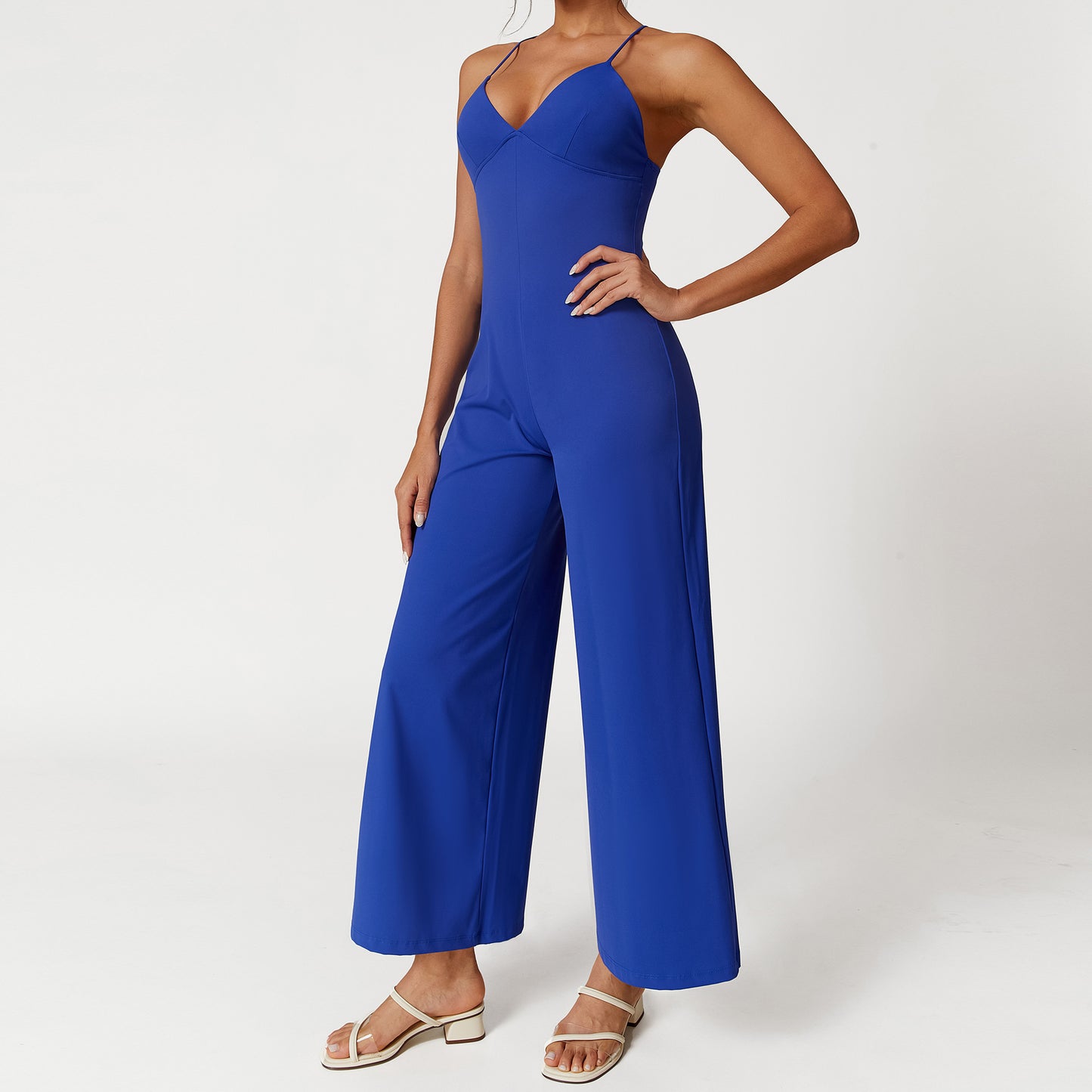 Lace-up Jumpsuit Be Up For Life