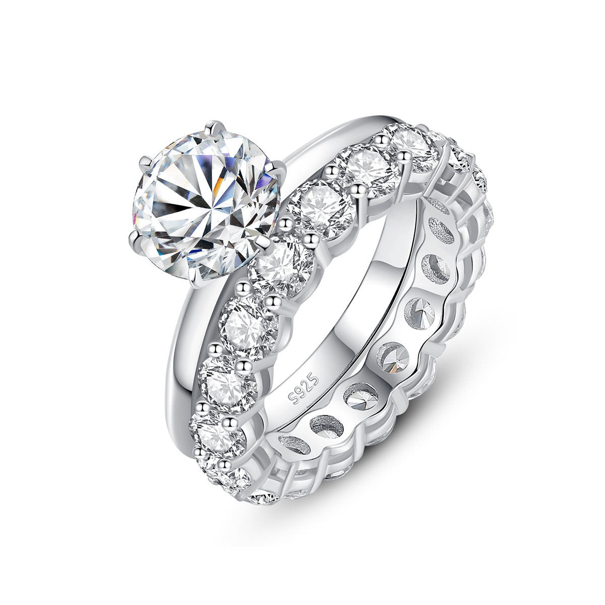 S925 Silver Moissanite Ring - BEUPFORLIFE.com