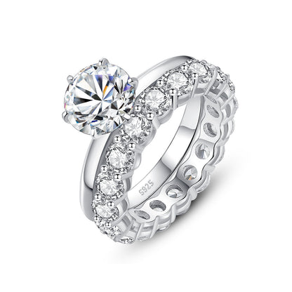 S925 Silver Moissanite Ring - BEUPFORLIFE.com