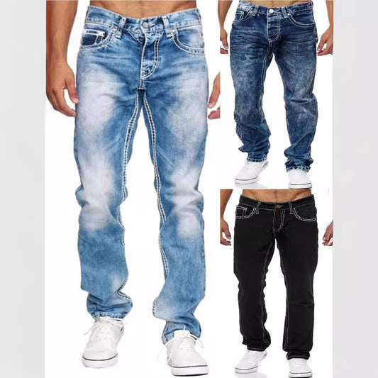 Straight Men's Jeans - BEUPFORLIFE.com