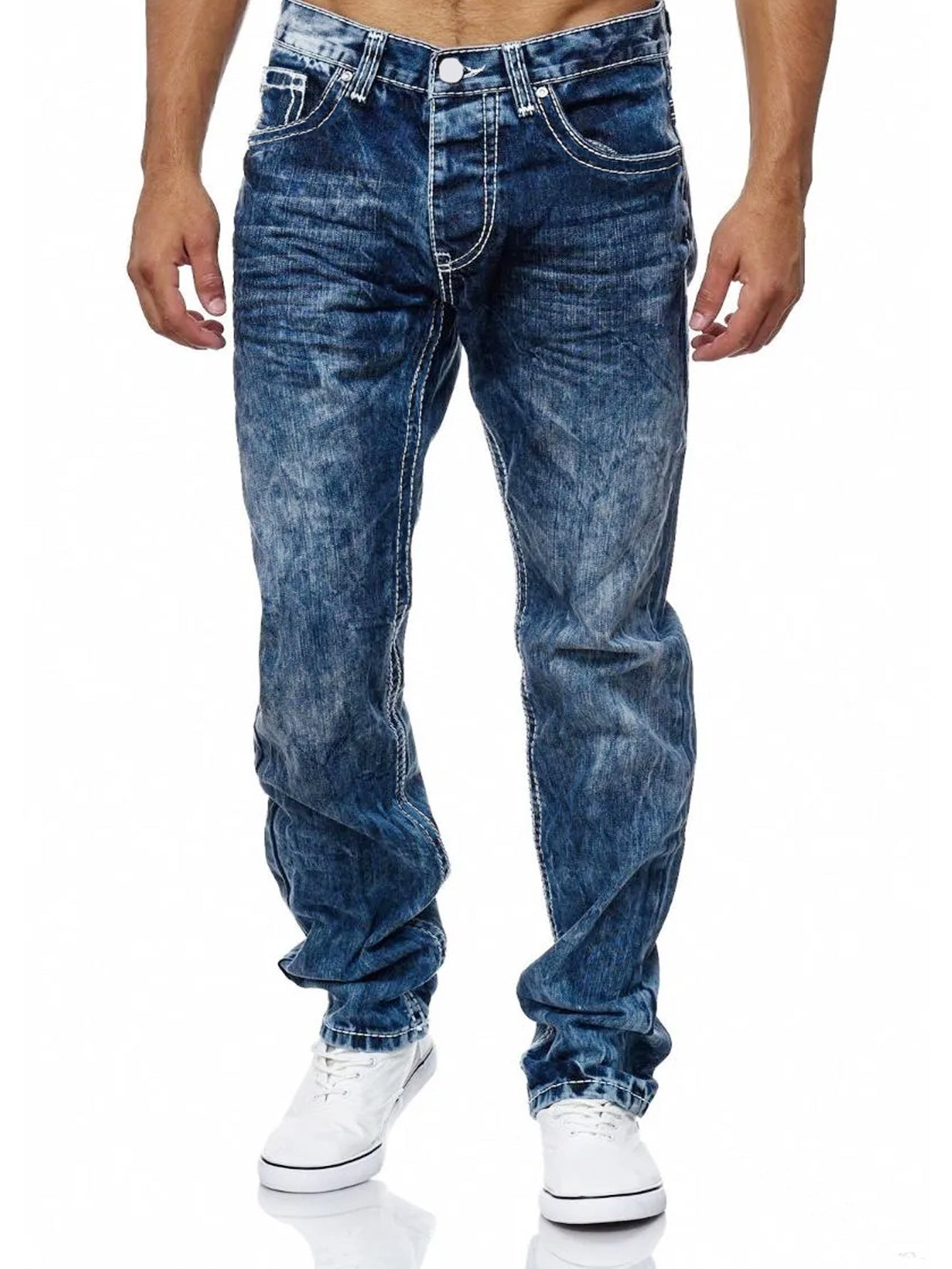 Straight Men's Jeans - BEUPFORLIFE.com