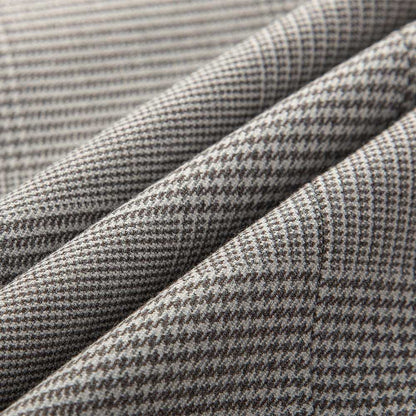 Casual Gray Lattice Three-piece Suit