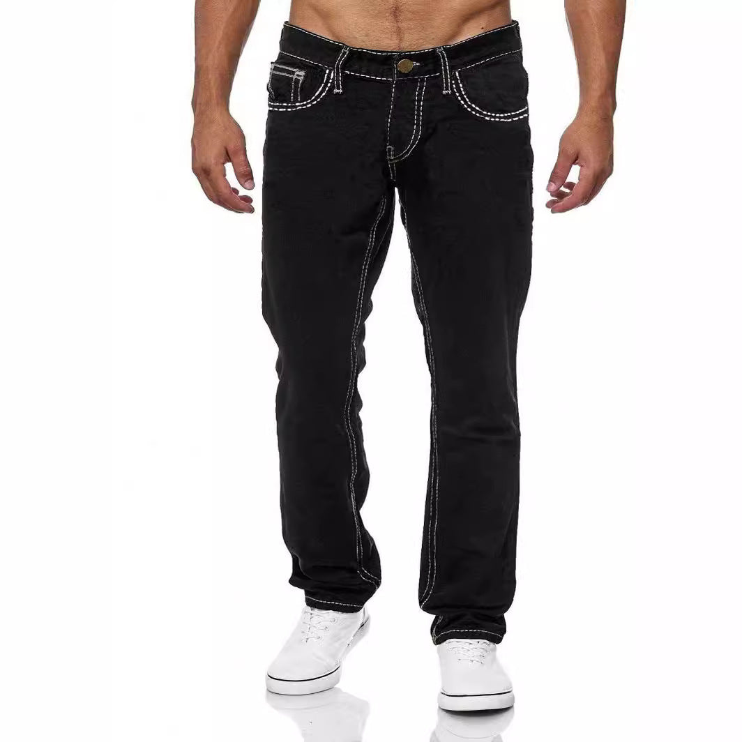 Straight Men's Jeans - BEUPFORLIFE.com