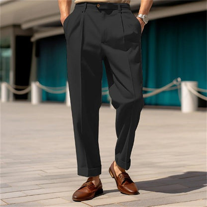 Men's Formal Wear, Straight Plain Comfortable Suit Pants - BEUPFORLIFE.com