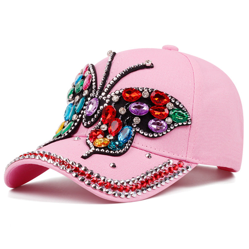 Butterfly Diamond Peaked Cap BEUPFORLIFE.com