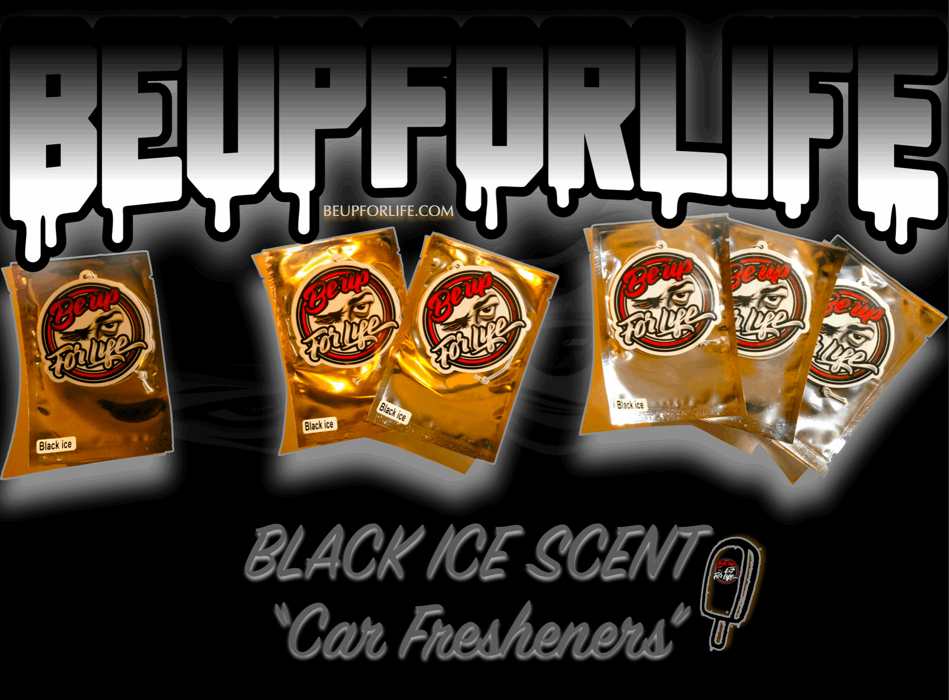 Black Ice Scented Car Fresheners