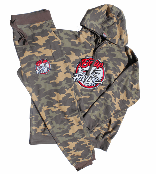 Camo Jogger Set w/Chenille Patch (Unisex)