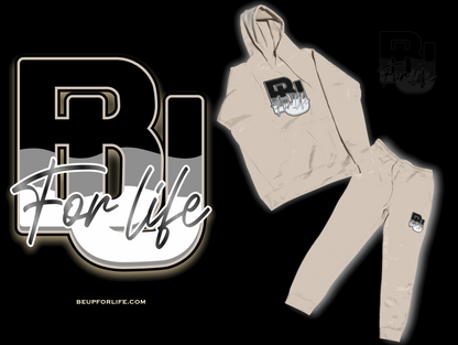 BU Cream Heavy Blend Unisex Fleece Sweatsuit