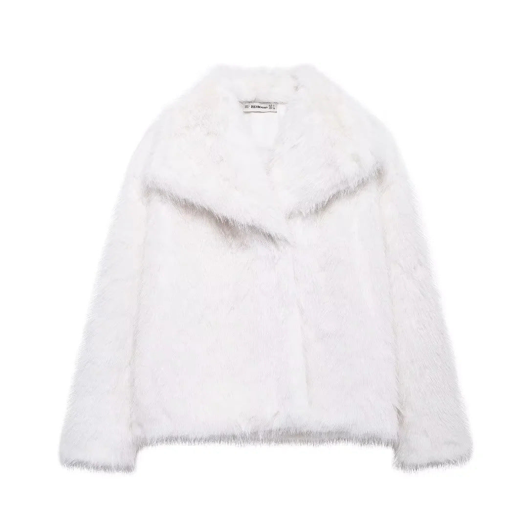 Women's Faux Fur Fluffy Jacket Be Up For Life