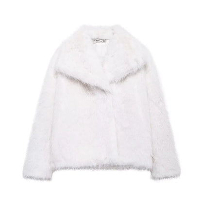 Women's Faux Fur Fluffy Jacket Be Up For Life