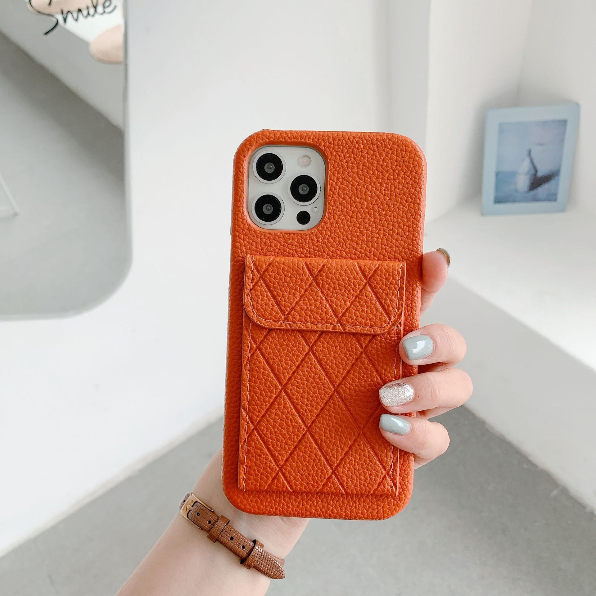 Leather Mobile Phone Case Card Holder - BEUPFORLIFE.com