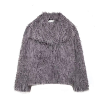 Women's Faux Fur Fluffy Jacket Be Up For Life