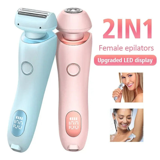 2 In 1 USB Rechargeable Body Hair Remover for Face, Legs, Armpit, and Bikini - BEUPFORLIFE.com