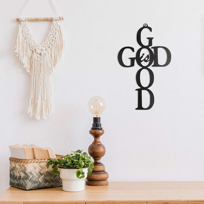 God Is Good Metal Cross Wall Decoration Be Up For Life