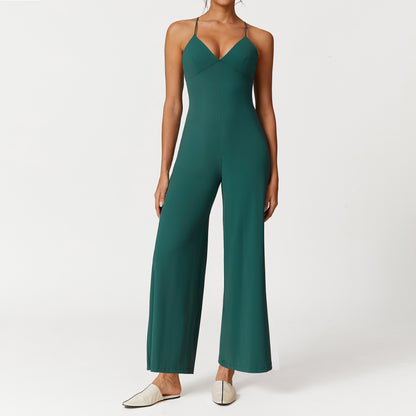 Lace-up Jumpsuit Be Up For Life