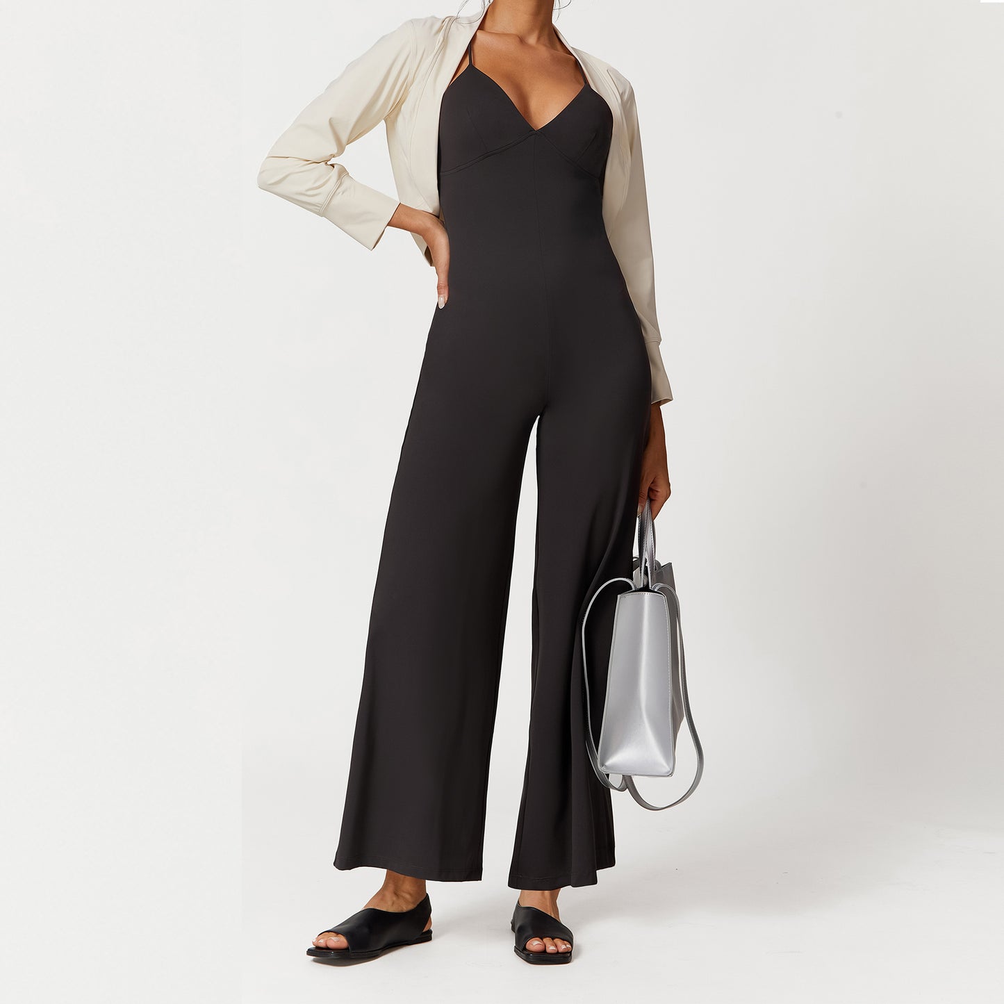 Lace-up Jumpsuit Be Up For Life