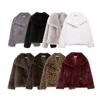 Women's Faux Fur Fluffy Jacket Be Up For Life